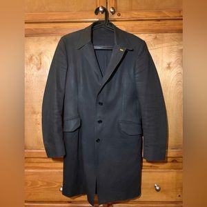 Nudie Jeans Dry Black Coated Coat